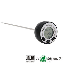 Round Shape Fast Read Thermometer , Instant Read Cooking Thermometer With Silicone Protector