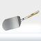 Silver Color Grill Utensil Set , Stainless Pizza Peel With Folding Bamboo Handle